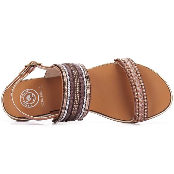Women's Summer Flat Sandal - Picture 3 of 6